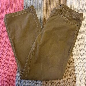 Lands’ End Women’s Tan Corduroy Pants